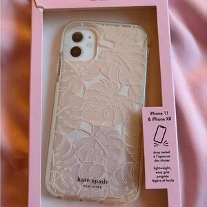 Kate Spade iPhone 11/XR Tropical Leaf Phone Case